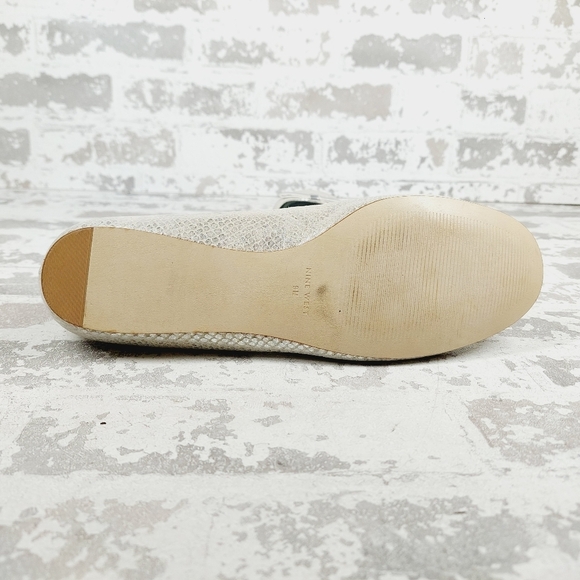 NEW Nine West Lovelife Chic Silver Bow Slip On Casual Comfy Ballet Flats T524 - Picture 8 of 11